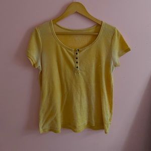 yellow shirt from american eagle